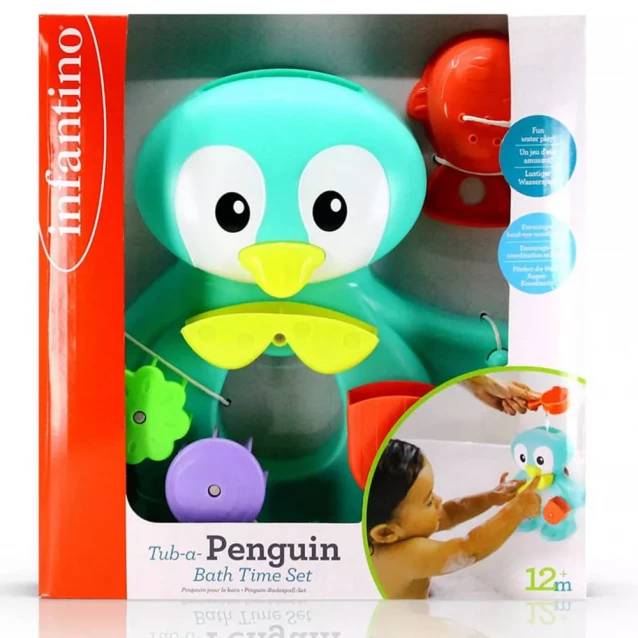 Іграшка для ванни Infantino Час купати пінгвіна (305221) - 2