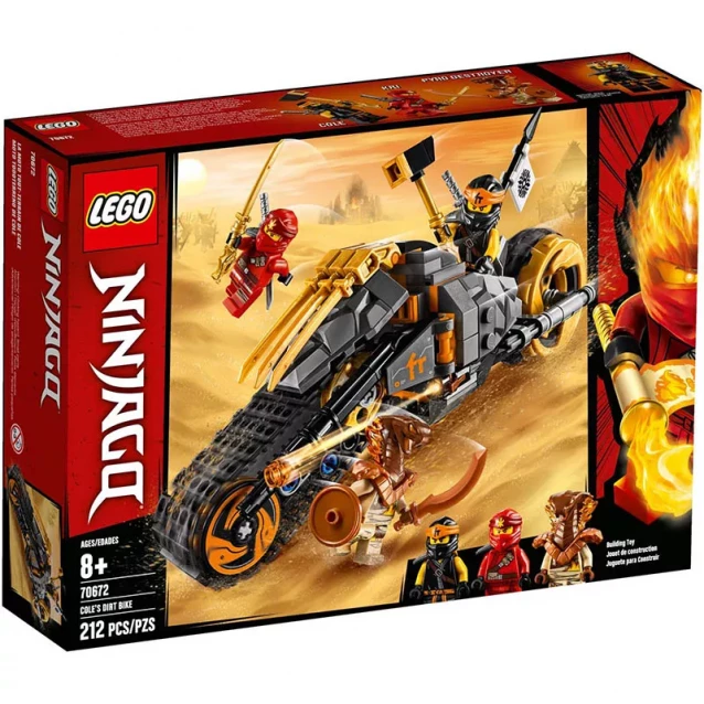 Конструктор LEGO Ninjago Мотоцикл Коула Для Мотокросса (70672) - 1