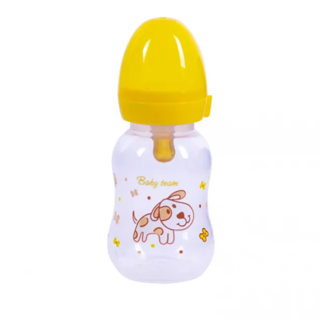 Пляшечка для годування Baby Team з латексною соскою 125 мл, 0+ (1300) - 4