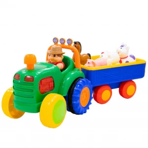 Игровой набор Kiddi Smart Трактор с трейлером (63180) для малышей