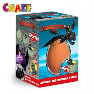 Іграшка-сюрприз, що зростає CRAZE MEGA EGGS DreamWorks Dragons в яйці (13328) дитяча іграшка