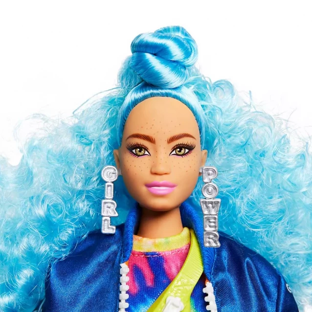 Лялька Barbie "Екстра" з блакитним кучерявим волоссям (GRN30) - 3