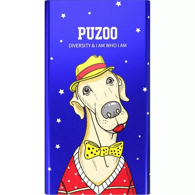 PUZOO портативна батарея Artdog 11000Mah Blue Bean - 1