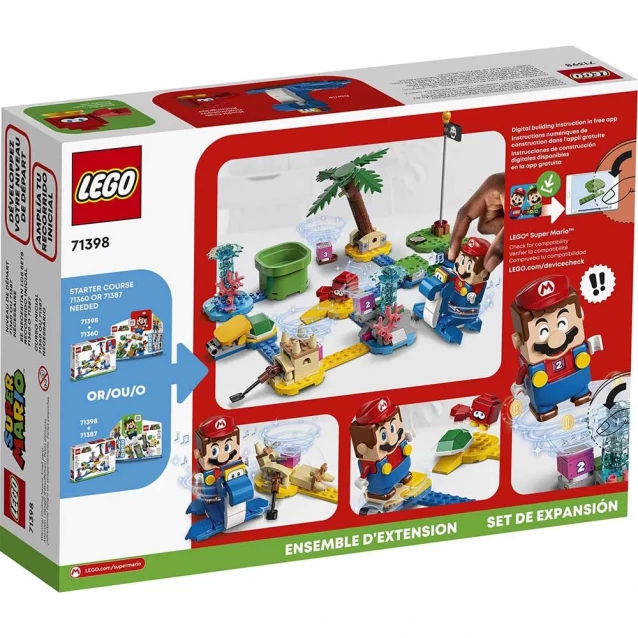 Конструктор LEGO Super Mario Додатковий набір Пляж Доррі (71398) - 3