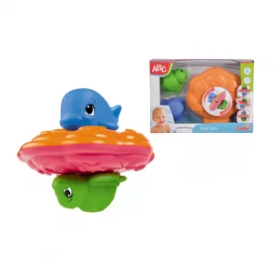 SIMBA Іграшка для ванни "Карусель" з бризкалками китом та черепашкою, 20 см, 12 міс.+ дитяча іграшка