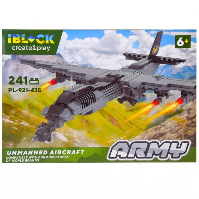 Конструктор Iblock Армия Беспилотный летательный аппарат 241 дет (PL-921-435) - 1