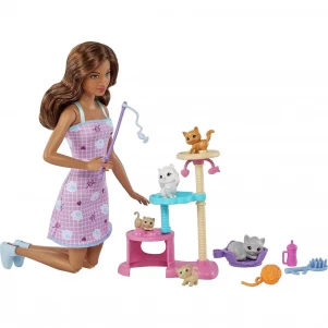Кукла Barbie с котятами (HHB70)  кукла Барби