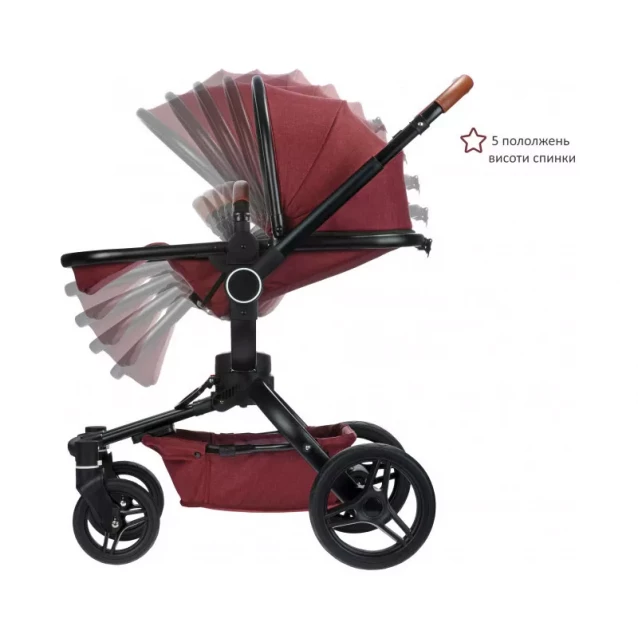 Універсальна коляска 2в1 V-Baby Miqilong X159 червона (X159-05) - 6