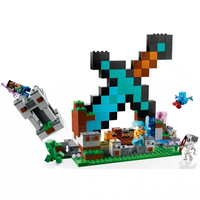 Конструктор LEGO Minecraft Форпост с мечом (21244) - 4